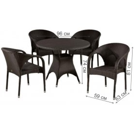 Обеденный комплект T190AD Y290B-W52