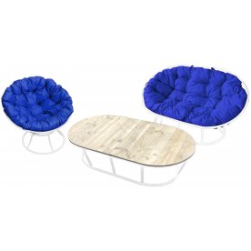 Комплект для отдыха из металла Мамасан Папасан