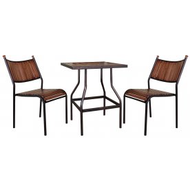 Обеденный комплект из дерева и металла Бетта Мини