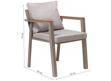 Обеденный комплект из металла Санторини