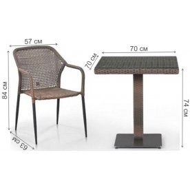 Обеденный комплект 2+1 T601G Y35G-W1289 2Pcs