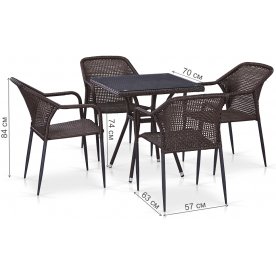 Обеденный комплект T282BNT Y35-W2390 4