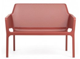 Пластиковый диван Net Bench коралловый