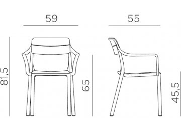 Кресло пластиковое Cassia