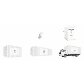 Кресло пластиковое Portofino белый / черный