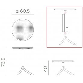 Кофейный комплект из пластика 003/4005600000+4032600000/WH