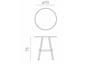 Стол пластиковый Combo 70