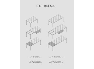 Стол пластиковый Rio 140 Extensibile