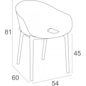 Пластиковый стул 234/151-0404