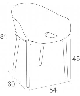 Пластиковый стул 234/151-0428