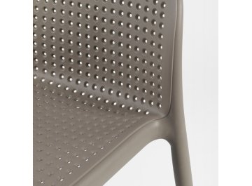 Стул пластиковый барный Lido тортора