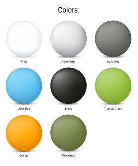 Стул пластиковый Maya светло-голубой / голубой