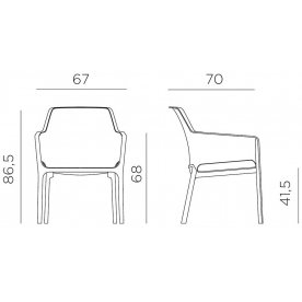 Пластиковый стул Net