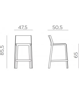 Стул полубарный Trill Stool Mini