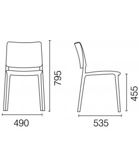 Пластиковый стул PP/joy-s/22