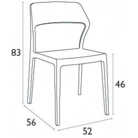 Пластиковый стул Snow