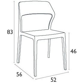 Пластиковый стул Snow