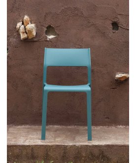 Стул пластиковый Trill Bistrot бирюзовый
