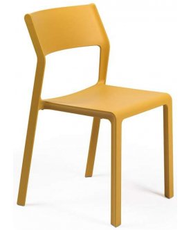 Стул пластиковый Trill Bistrot горчичный