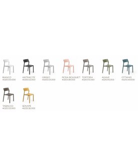 Стул пластиковый Trill Bistrot горчичный