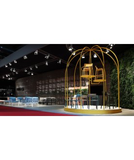 Стул пластиковый Trill Bistrot горчичный