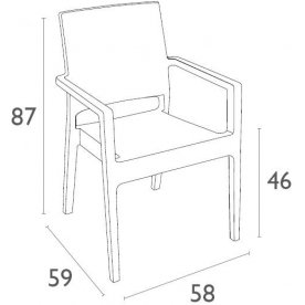 Стул из ротанга Ibiza