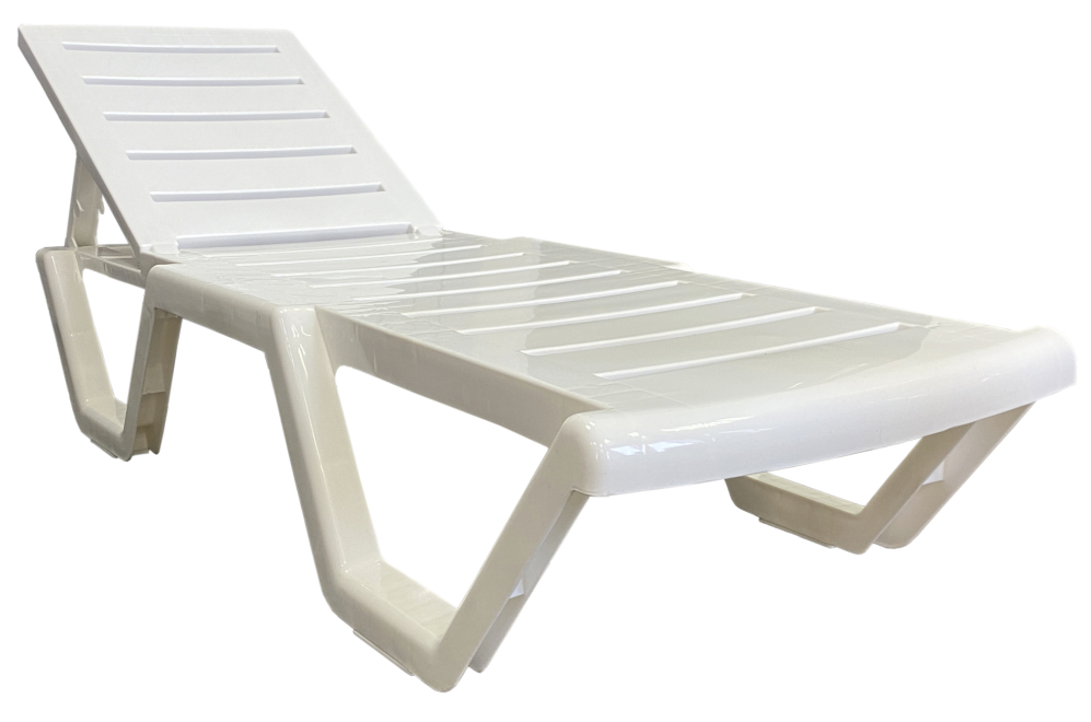 Шезлонг Аква белый