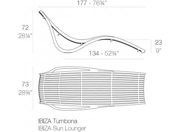 Лежак пластиковый Ibiza Basic