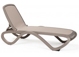 Шезлонг-лежак пластиковый Omega тортора