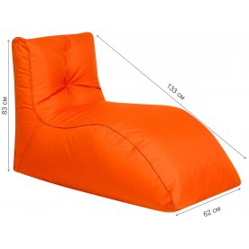 Шезлонг оранжевый