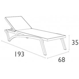 Шезлонг Pacific