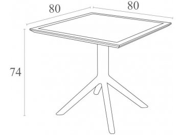 Пластиковый стол Sky