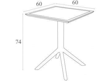 Пластиковый стол Sky