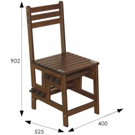 Деревянный стул-стремянка Массив