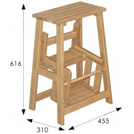 Деревянный табурет-стремянка Табурет-стремянка