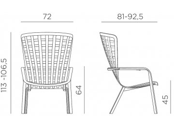 Пластиковое кресло Folio