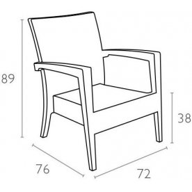 Пластиковое кресло Miami
