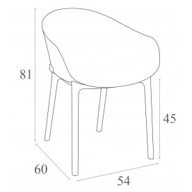 Пластиковое кресло Sky