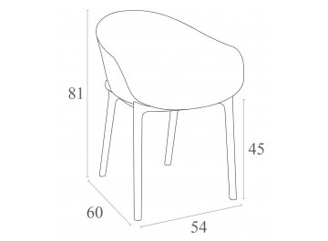 Пластиковое кресло Sky