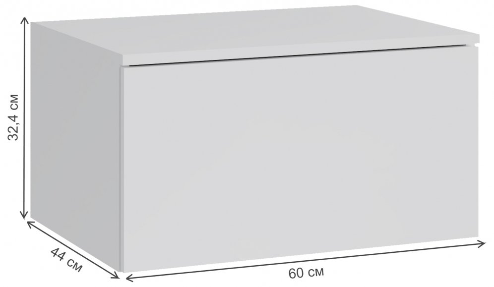 Навесной шкаф Роут 1 белый