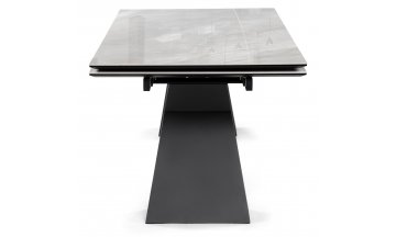 Керамический стол Денхольм 240(290)х100х75 rystal onyx bianco / черный