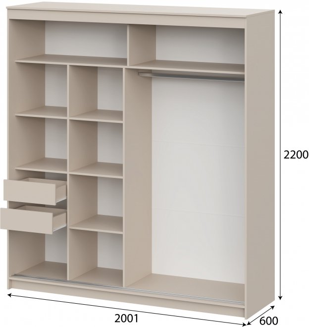 Шкаф-купе Амаи меланж