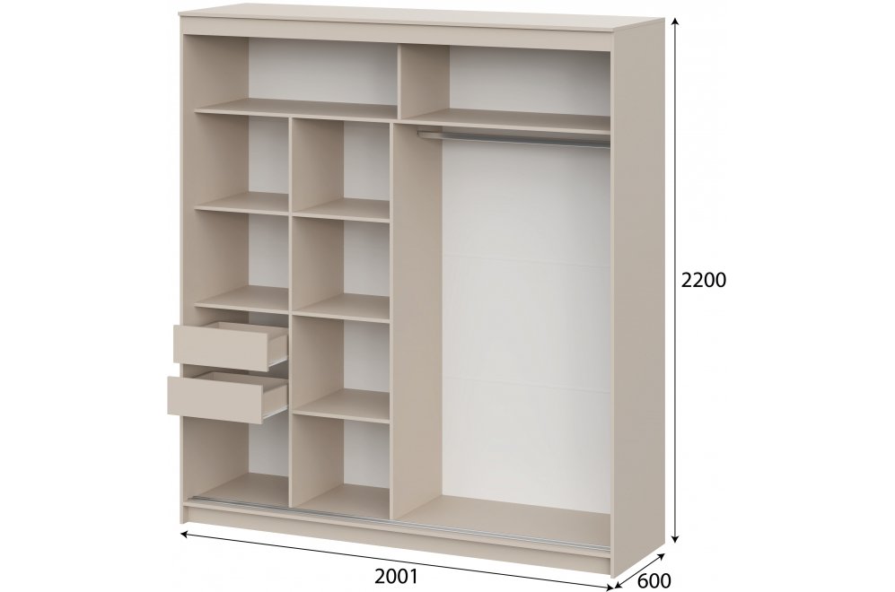 Шкаф-купе Амаи меланж
