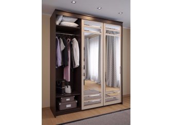 Шкаф-купе ШК-05 бодега темная / бодега белая