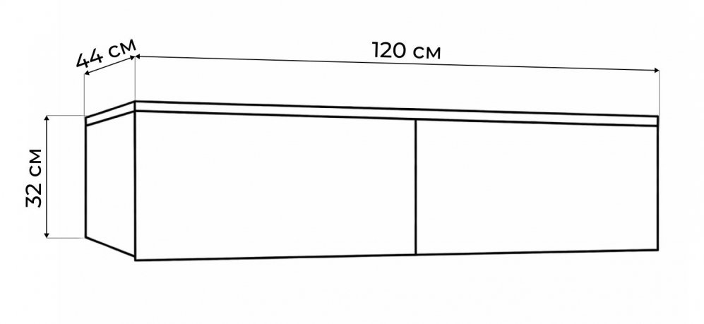 Навесной шкаф Роут венге / графит софт