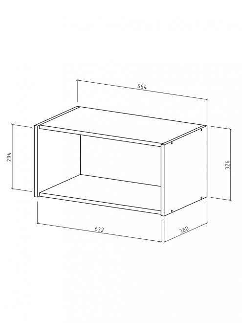 Шкаф навесной Август-2 дуб сонома / белый