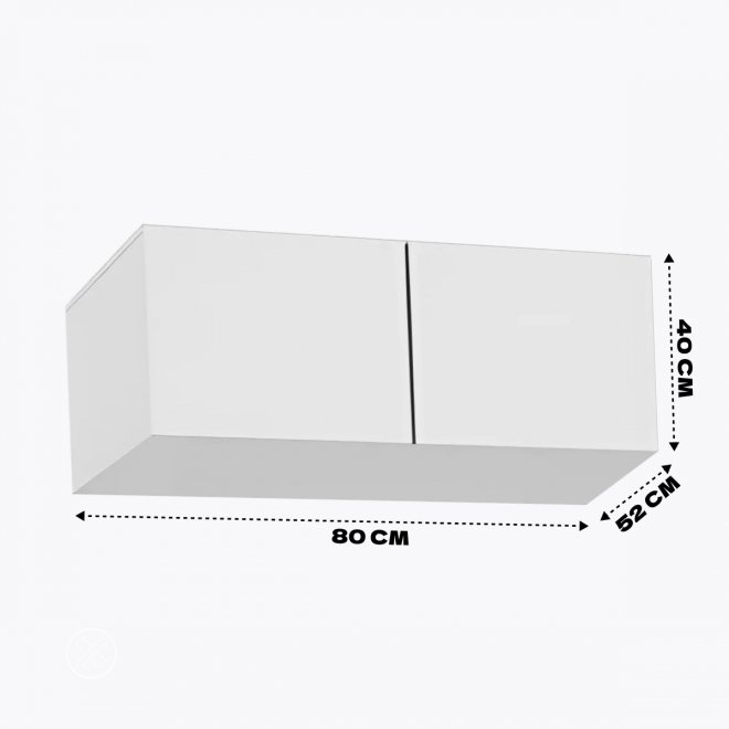 Шкаф навесной Бостон 80 белый