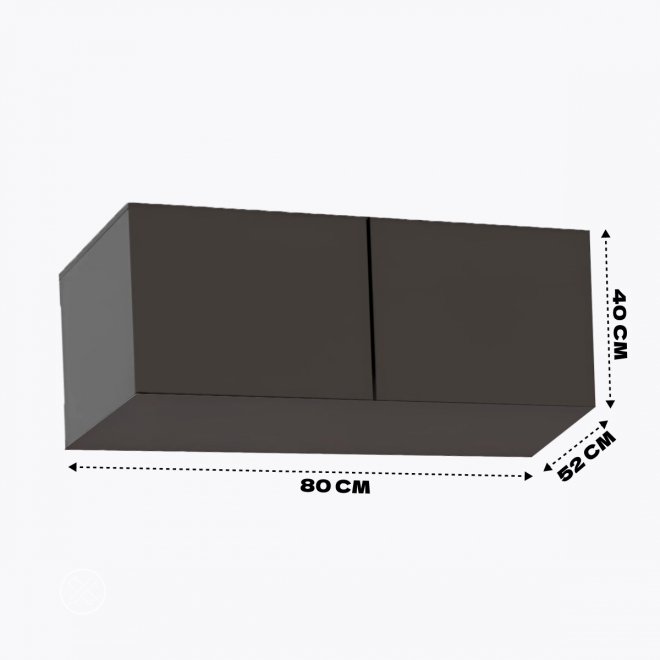 Шкаф навесной Бостон 80 графит