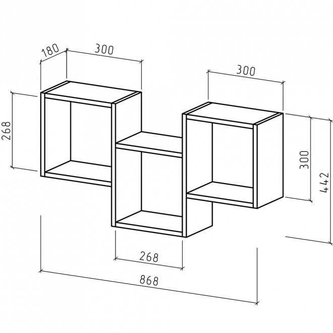 Шкаф навесной Флэш-20 дуб сонома