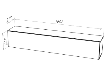 Шкаф навесной Лоук Т-5